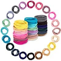 Los mejores  - Whaline 200Pcs Lazos para el Cabello del Bebé-Bandas de Pelo Multicolores-Elásticas Pequeñas Gomas para el Pelo…